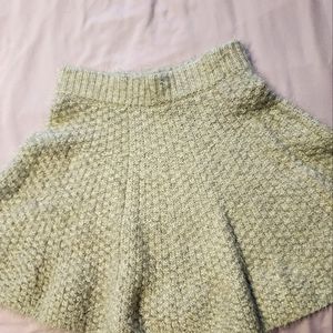 "Lovers + Friends" Fuzzy Gray Fall skirt
